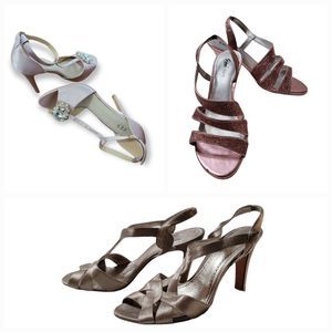 Three Pairs Special Occasion Shoes 7.5
